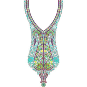 Neck Kurta Embroidery Design