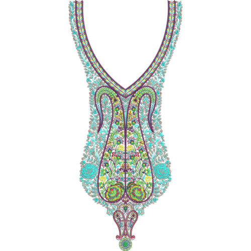 Neck Kurta Embroidery Design