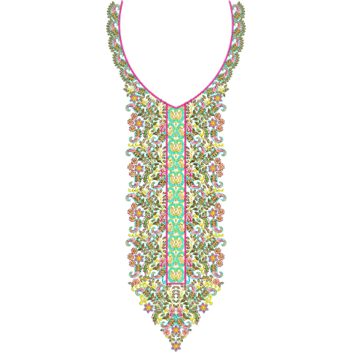 Beautiful Neck Embroidery Design
