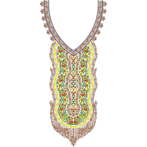 Neck Gala Embroidery Design