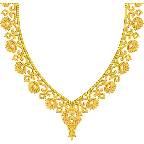 Neckline Embroidery Design