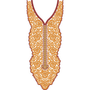Neck Flower Embroidery Design