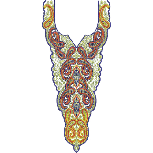 Simple Neck Embroidery Design
