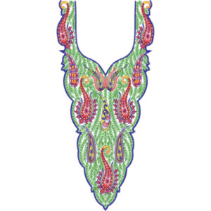 Unique Neck Embroidery Design