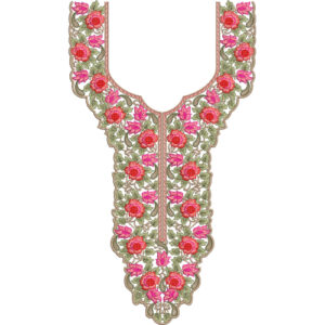 Neckline Embroidery Design