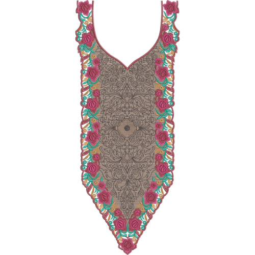 Simple Neck Embroidery Design
