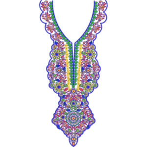 Unique Neck Embroidery Design