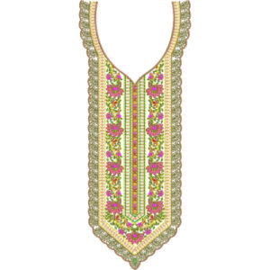 Neckline Embroidery Design