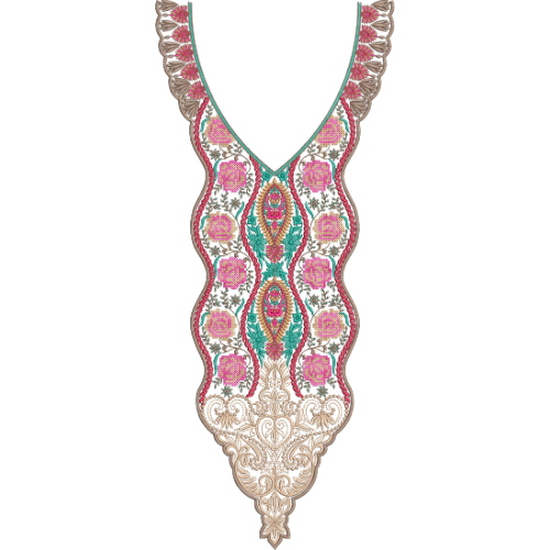Beautiful Neck Embroidery Design
