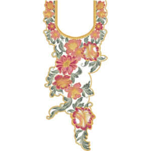 Unique Neck Embroidery Design