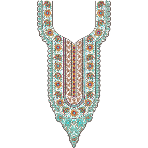 Neck Gala Embroidery Design