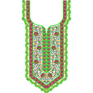Neckline Embroidery Design