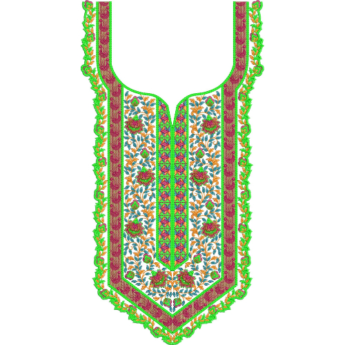 Neckline Embroidery Design