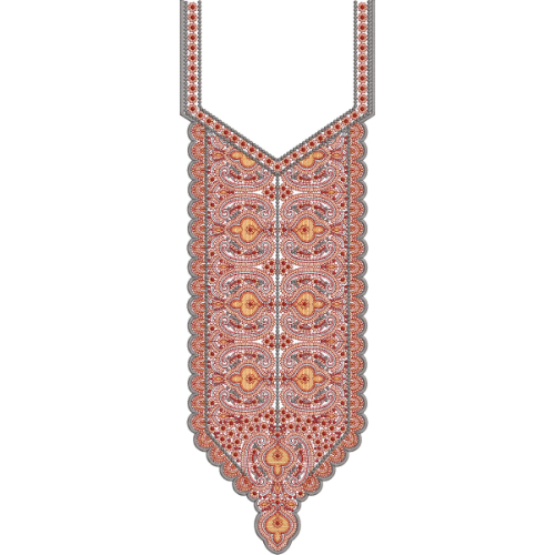 Unique Neck Embroidery Design