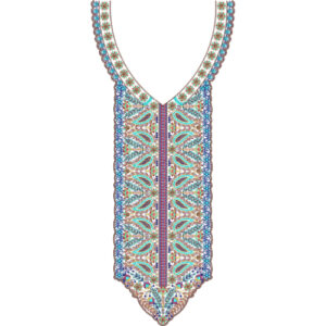 Neckline Embroidery Design