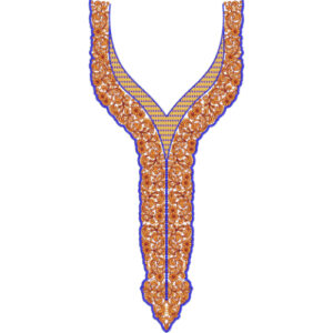 Neck Flower Embroidery Design