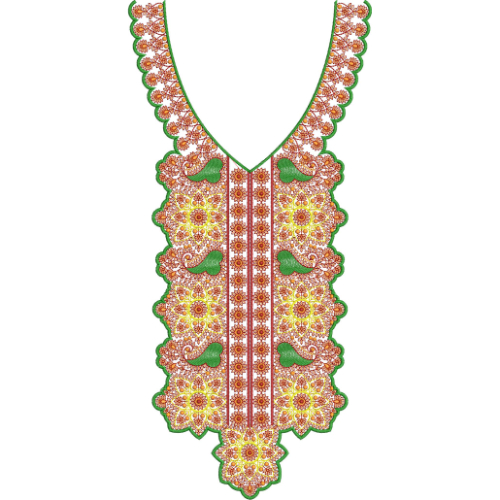 Neck Kurta Embroidery Design