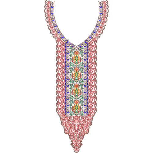 Beautiful Neck Embroidery Design