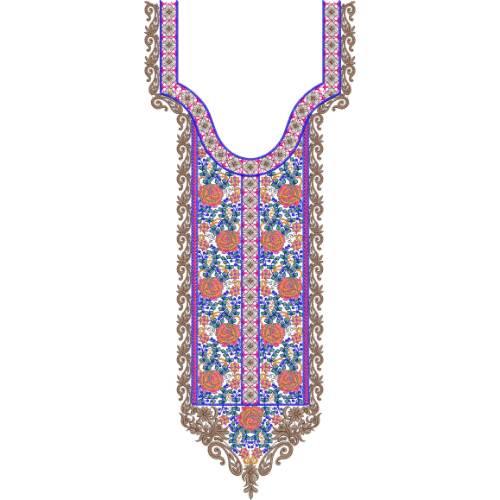 Simple Neck Embroidery Design