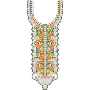 Unique Neck Embroidery Design