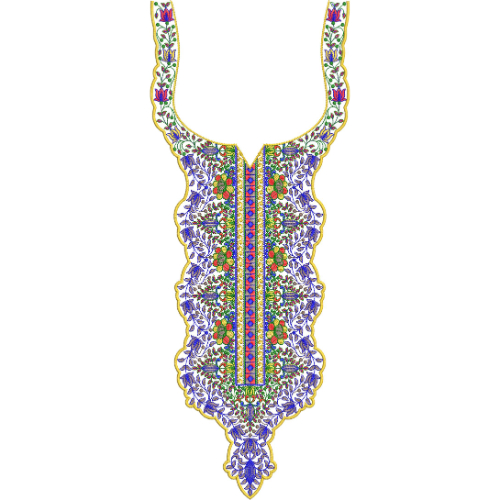 Neck Gala Embroidery Design
