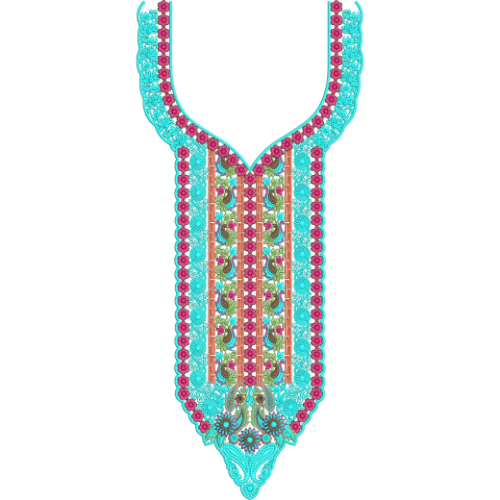 Neckline Embroidery Design