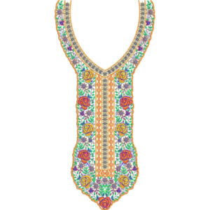 Beautiful Neck Embroidery Design