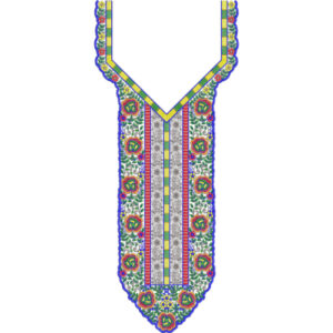Unique Neck Embroidery Design