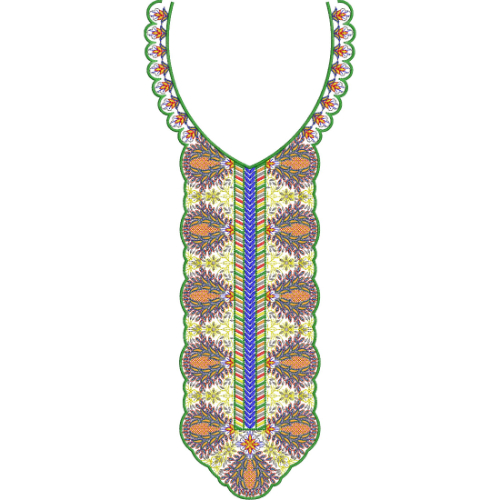 Neck Gala Embroidery Design
