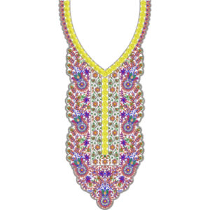 Neckline Embroidery Design