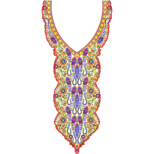 Neck Kurta Embroidery Design