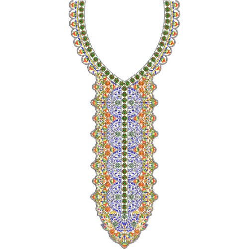 Beautiful Neck Embroidery Design