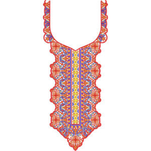 Unique Neck Embroidery Design