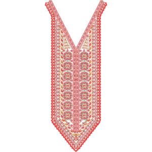Unique Neck Embroidery Design