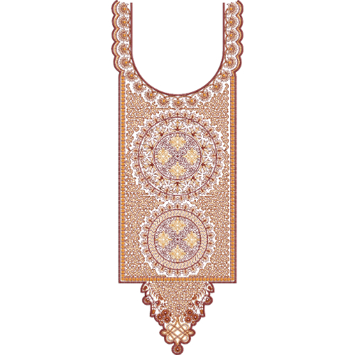 Neckline Embroidery Design
