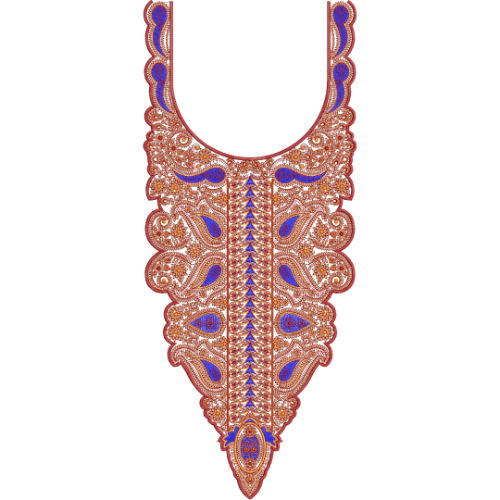 Neckline Embroidery Design
