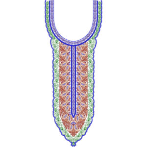 Neck Flower Embroidery Design
