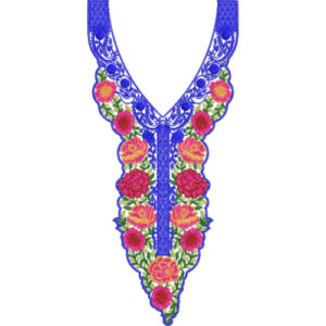 Unique Neck Embroidery Design