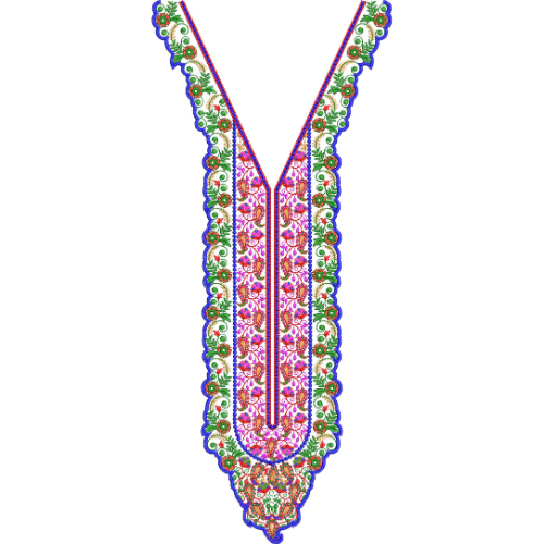 Neck Gala Embroidery Design