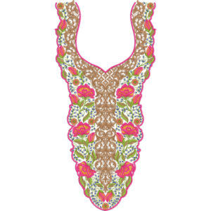 Neckline Embroidery Design