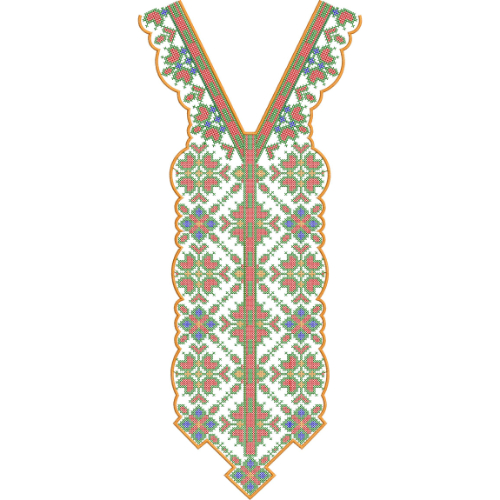 Beautiful Neck Embroidery Design