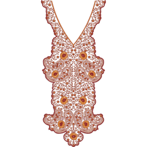 Simple Neck Embroidery Design