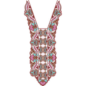 Unique Neck Embroidery Design