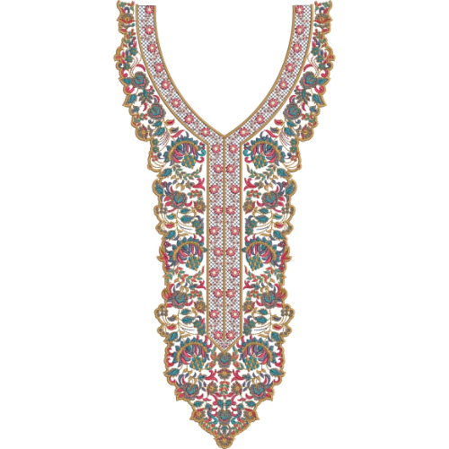Neck Gala Embroidery Design