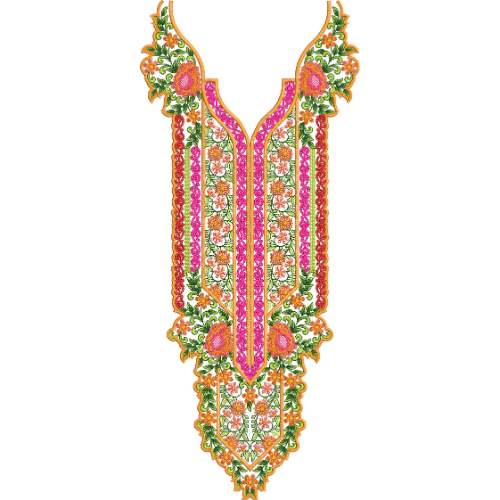 Neck Kurta Embroidery Design