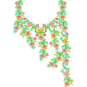 Unique Neck Embroidery Design