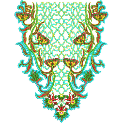 Neck Gala Embroidery Design
