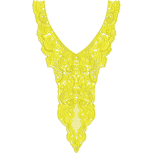 Neckline Embroidery Design