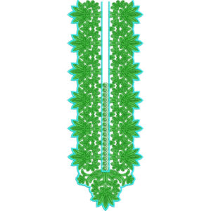 Neck Flower Embroidery Design