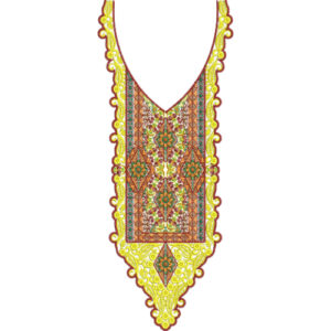 Unique Neck Embroidery Design